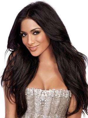 Comfortable Human Hair Wavy Lace Front Wig