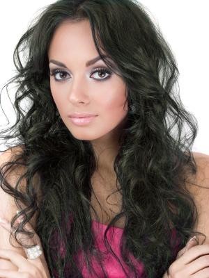 Wavy Long Full Lace Remy Hair African American Wig