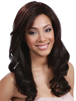 Shimmering Synthetic Wavy Lace Front Wig