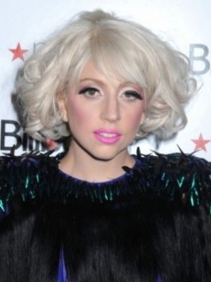 Lady Gaga Bob Style Wavy Celebrity Wig