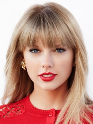 Taylor Swift Flattering Straight Capless Human Hair Wig