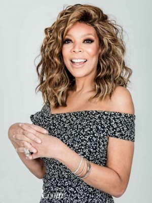 Good Looking Wendy Williams Wavy Remy Human Hair Lace Front Wig