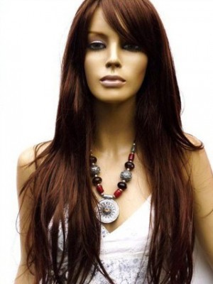 Natural Straight Remy Human Hair Lace Wig For Woman