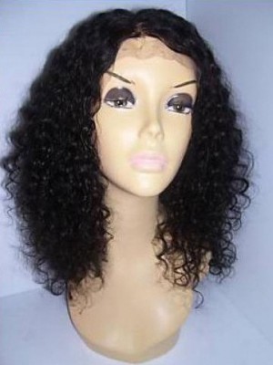 Lace Front Curly Human Hair Wig For Woman