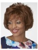 Feathered Synthetic Lace Front Bob African American Wig