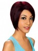 Red Capless Popular Straight Synthetic Wig