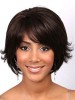 Shimmering Capless Remy Human Hair Wavy Wig