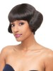Short Straight Lace Front Human Hair African American Wig