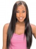 Natural Long Straight Lace Front African American Wig