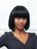 Modern Straight African American Capless Synthetic Wig