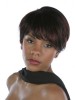 Stylish Short Cute Human Hair African American Wig