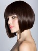 Bob Style Sleek Straight Synthetic Wig With Full Bangs