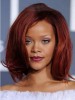 Rihanna Hairstyle Medium Straight Lace Front Celebrity Wig