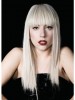 Lady Gaga Synthetic Long Straight Celebrity Wig