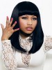 Nicki Freestyle Straight Synthetic Full Bangs Celebrity Wig