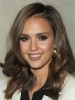 Jessica Alba Synthetic Wavy Lace Front Wig