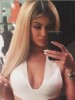 Kylie Jenner Amazing Straight Lace Front Mono Top Synthetic Wig