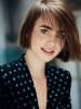 Pretty Lily Collins Straight Lace Front Synthetic Wig