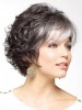 Gorgeous Grey Short Curly Synthetic Wig