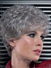 Stylish Synthetic Lace Front Grey Wig