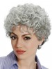 Stylish Sophisticated Curly Grey Wig