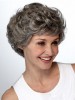 Lace Front Short Wavy Layers Grey Wig