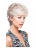 Synthetic Carefree Side Parting Grey Wig