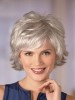Cool Grey Wig With Wispy Layers