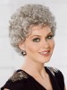 Lightweight Grey Wig With Natural-looking Curly