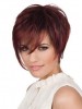 Wonderful Short Straight Layers Cut Lace Front Human Hair Wig