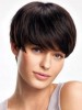 Elegant Gorgeous Human Hair Lace Front Short Straight Wig