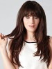 Shimmering Remy Human Hair Straight Capless Wig