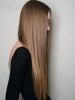 Glamorous Human Hair Straight Long Lace Front Wig