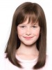 Long Straight 100% Hand-Tied Full Lace Girls Wig