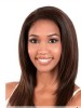 Comfortable Human Hair Long Straight Lace Front Wig