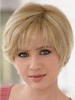 Human Hair Full Lace with Mono Short Wig For Woman