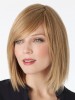Remy Human Hair Side Swept Fringe Lace Wig For Woman