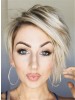 Boycut Short Straight Synthetic Lace Front Wig