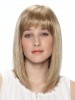 New Style Shoulder Length Synthetic Wig with Full Bangs